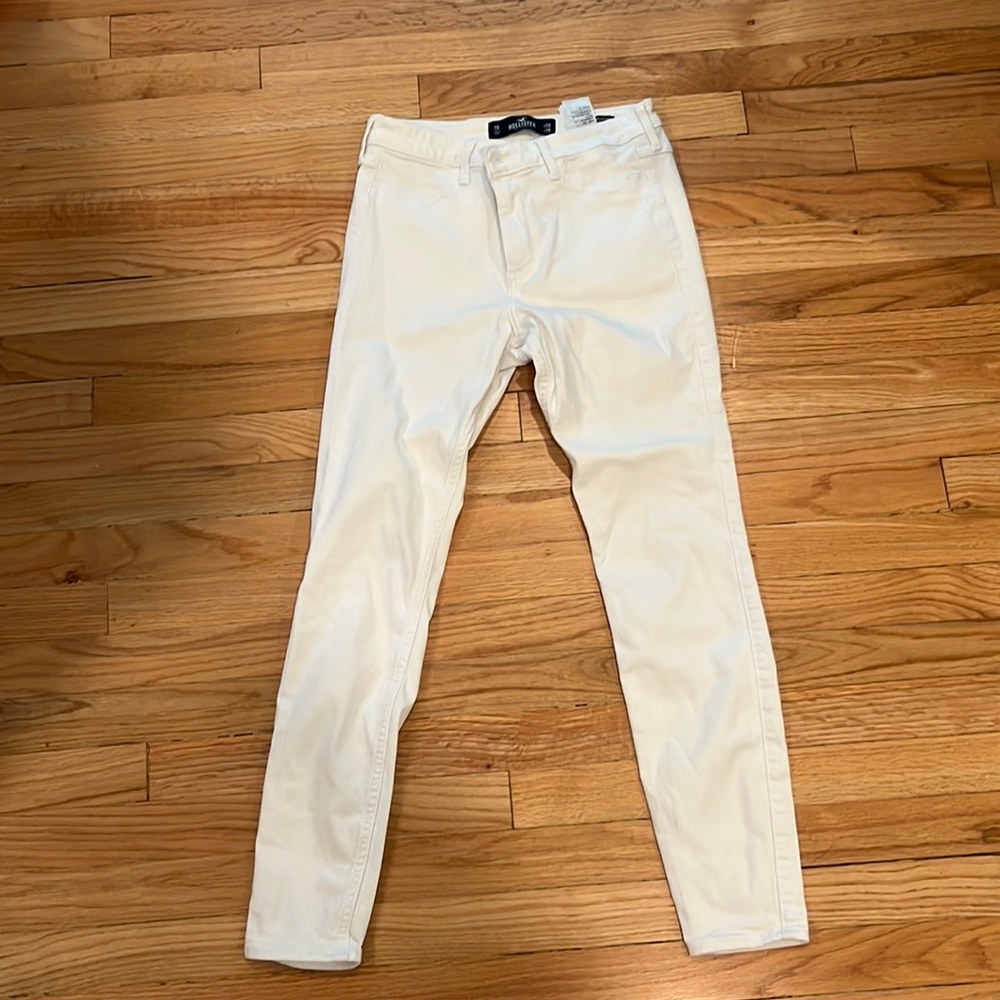 Hollister High Rise White Jean Legging